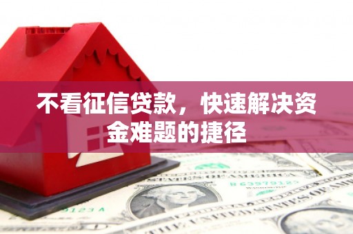 新乡不看征信贷款，快速解决资金难题的捷径