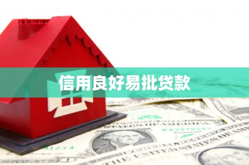 新乡信用良好易批贷款