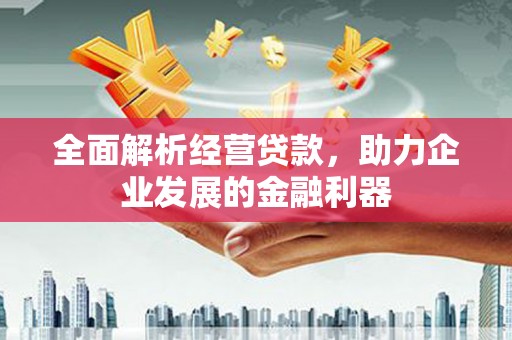 新乡全面解析经营贷款，助力企业发展的金融利器