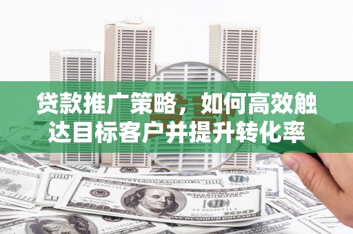 新乡贷款推广策略，如何高效触达目标客户并提升转化率