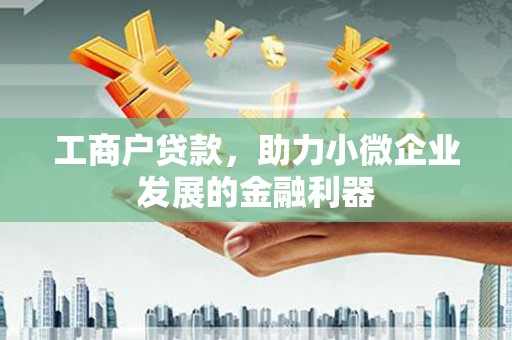 新乡工商户贷款，助力小微企业发展的金融利器