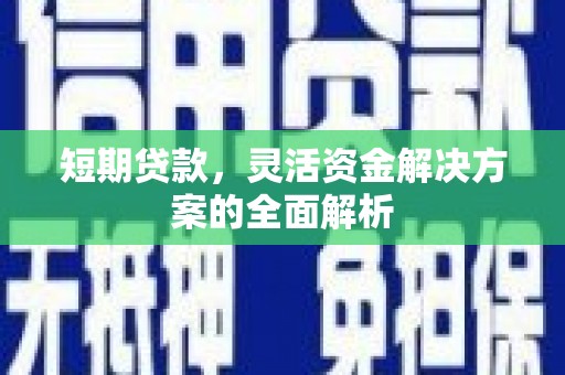 新乡短期贷款，灵活资金解决方案的全面解析