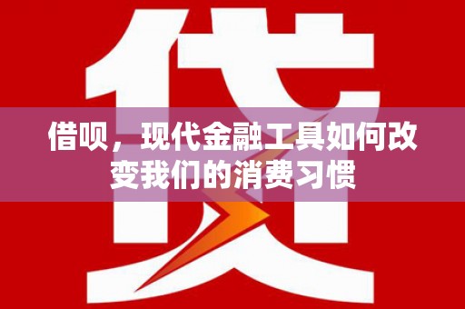 新乡借呗，现代金融工具如何改变我们的消费习惯