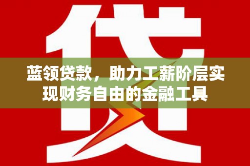 新乡蓝领贷款，助力工薪阶层实现财务自由的金融工具