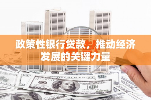 新乡政策性银行贷款，推动经济发展的关键力量