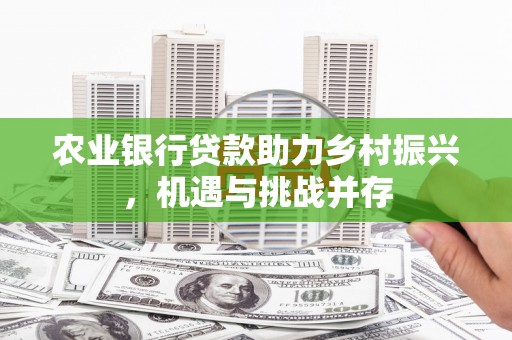 新乡农业银行贷款助力乡村振兴，机遇与挑战并存