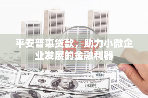 新乡平安普惠贷款，助力小微企业发展的金融利器