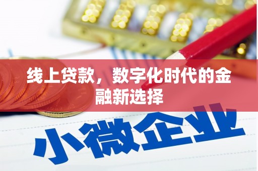 新乡线上贷款，数字化时代的金融新选择