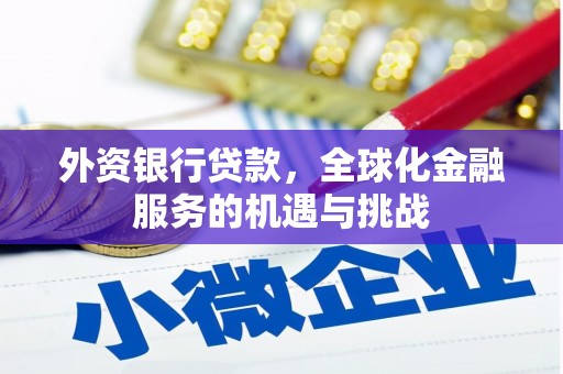 新乡外资银行贷款，全球化金融服务的机遇与挑战