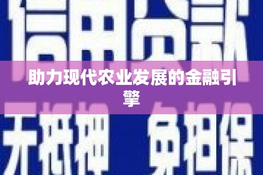 新乡助力现代农业发展的金融引擎