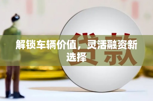 新乡解锁车辆价值，灵活融资新选择