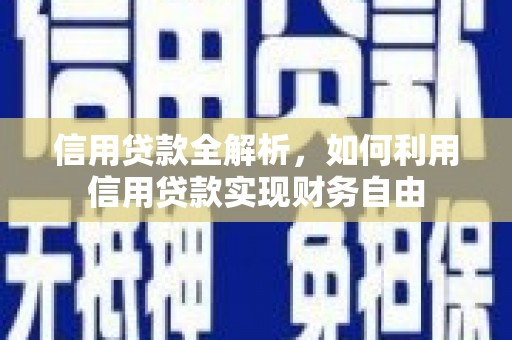 新乡信用贷款全解析，如何利用信用贷款实现财务自由