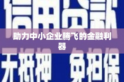 新乡助力中小企业腾飞的金融利器